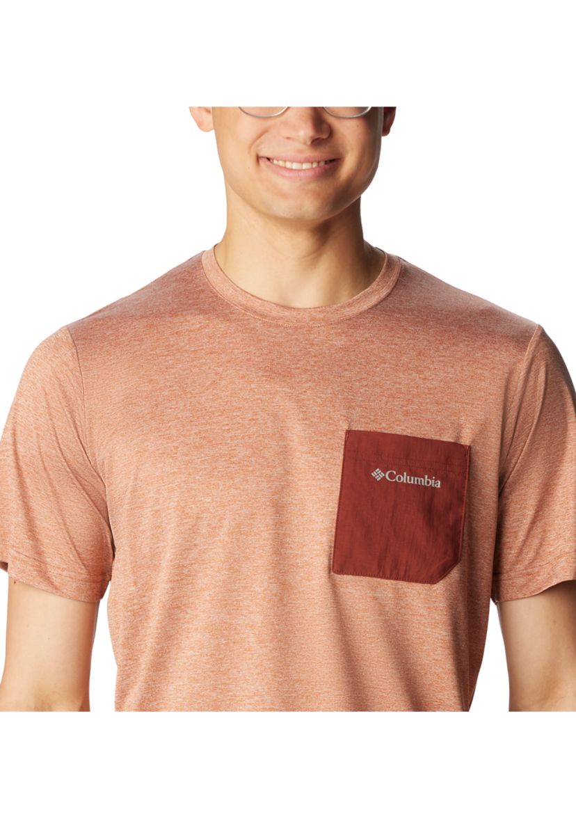 Hike Novelty Crew Neck Short Sleeve Pocket T-Shirt