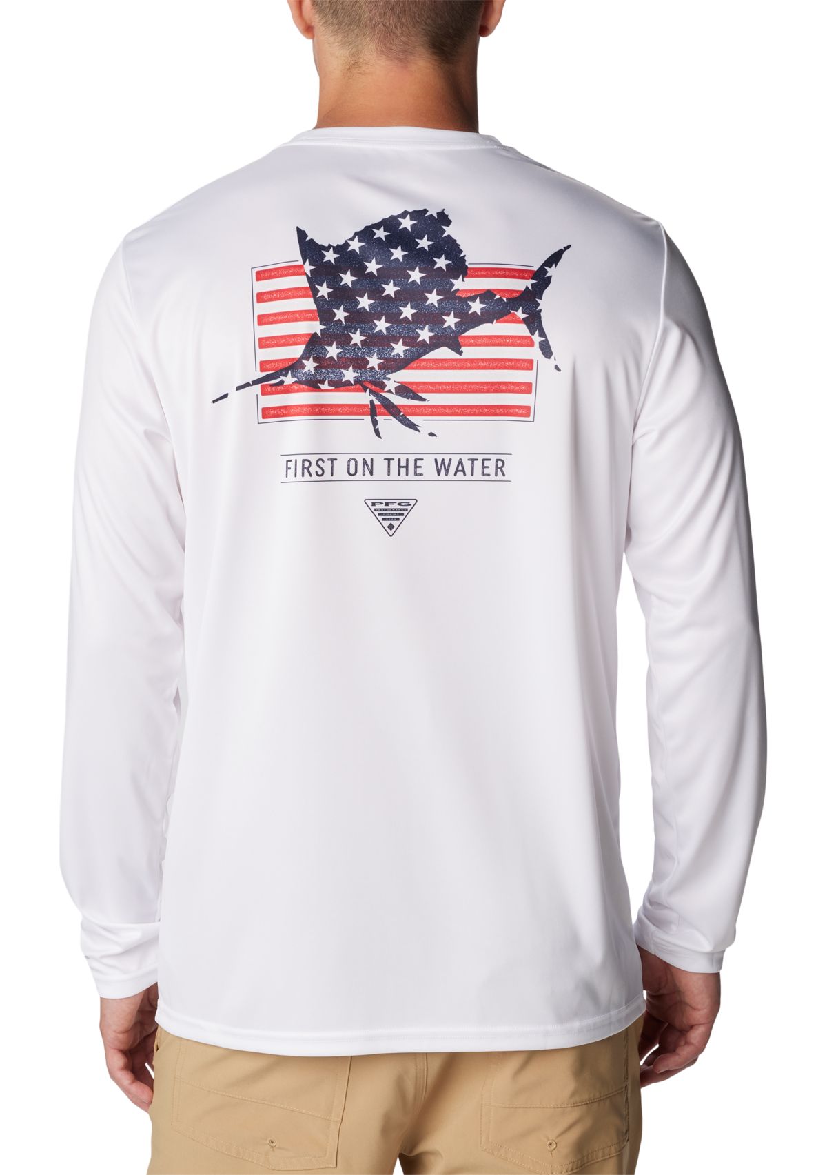 Terminal Tackle PFG™ Fins and Stripes Long Sleeve T-Shirt 