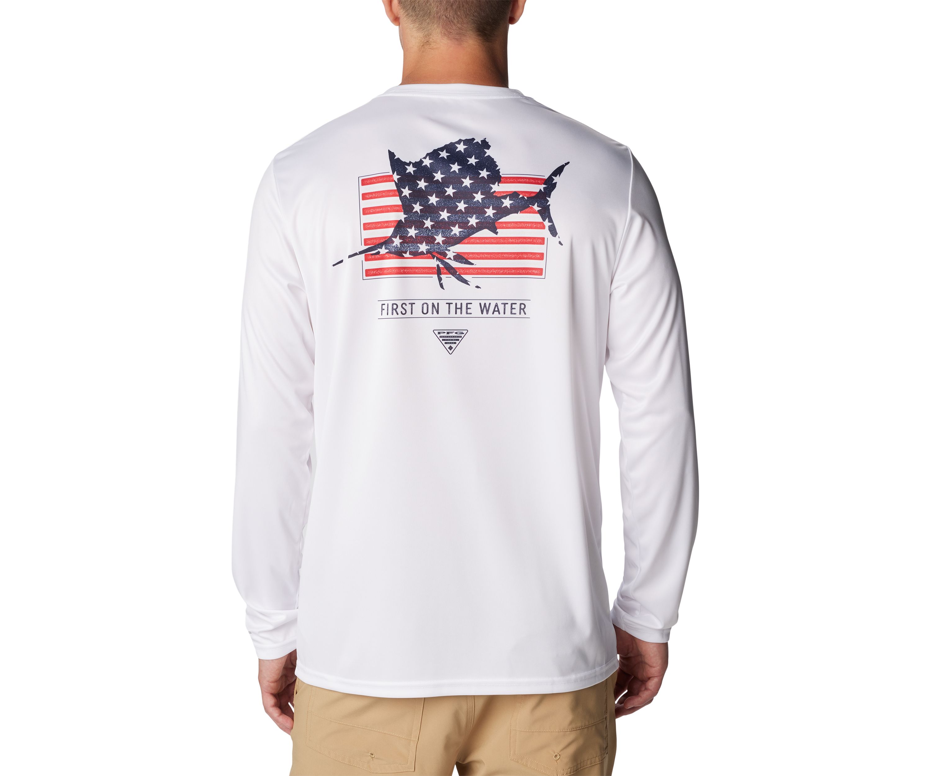 Terminal Tackle PFG™ Fins and Stripes Long Sleeve T-Shirt 