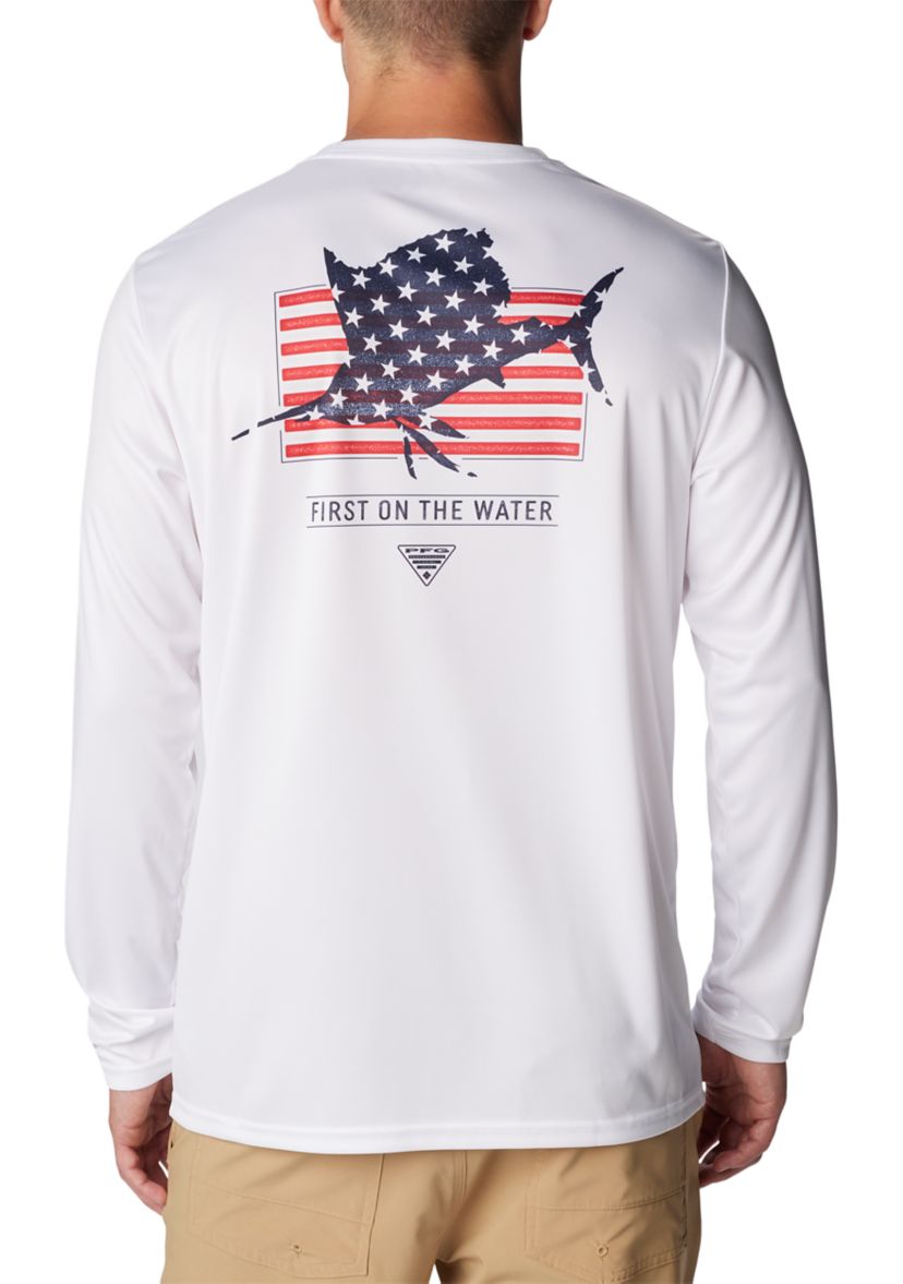 Terminal Tackle PFG™ Fins and Stripes Long Sleeve T-Shirt 