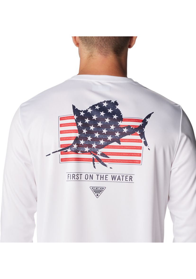 Terminal Tackle PFG™ Fins and Stripes Long Sleeve T-Shirt 