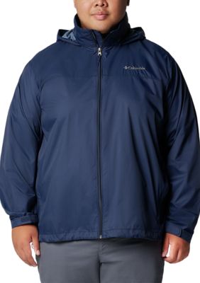 Columbia Men's Big & Tall Rain Jacket, Navy Blue, 3XL