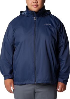 Columbia Men's Big & Tall Rain Jacket, Navy Blue, 3XL Tall