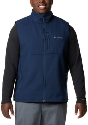 Columbia Men's Big & Tall Ascenderâ¢ Softshell Vest, Navy Blue, 3XL Tall