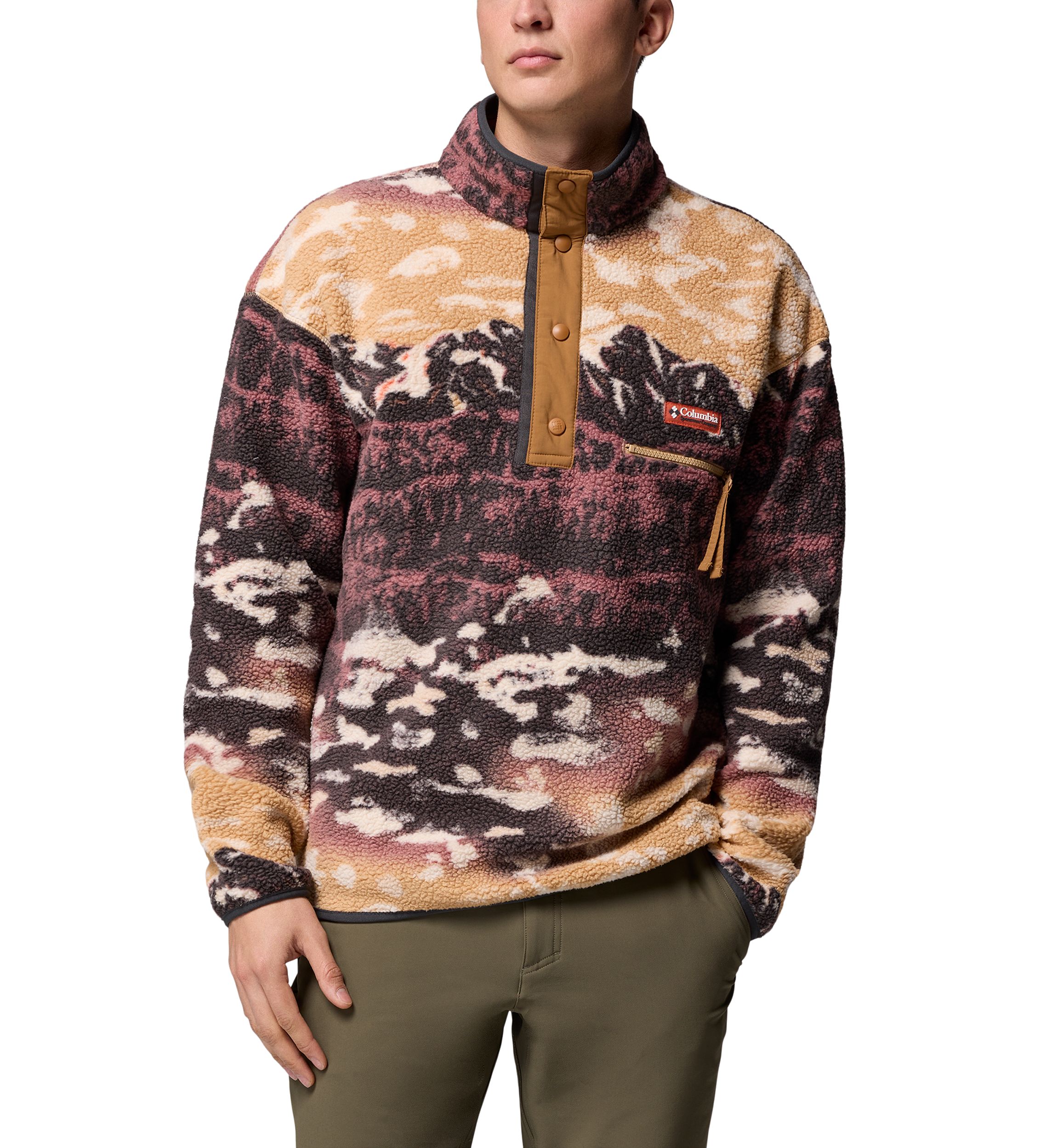 Helvetia™ II Printed Half Snap Fleece Pullover