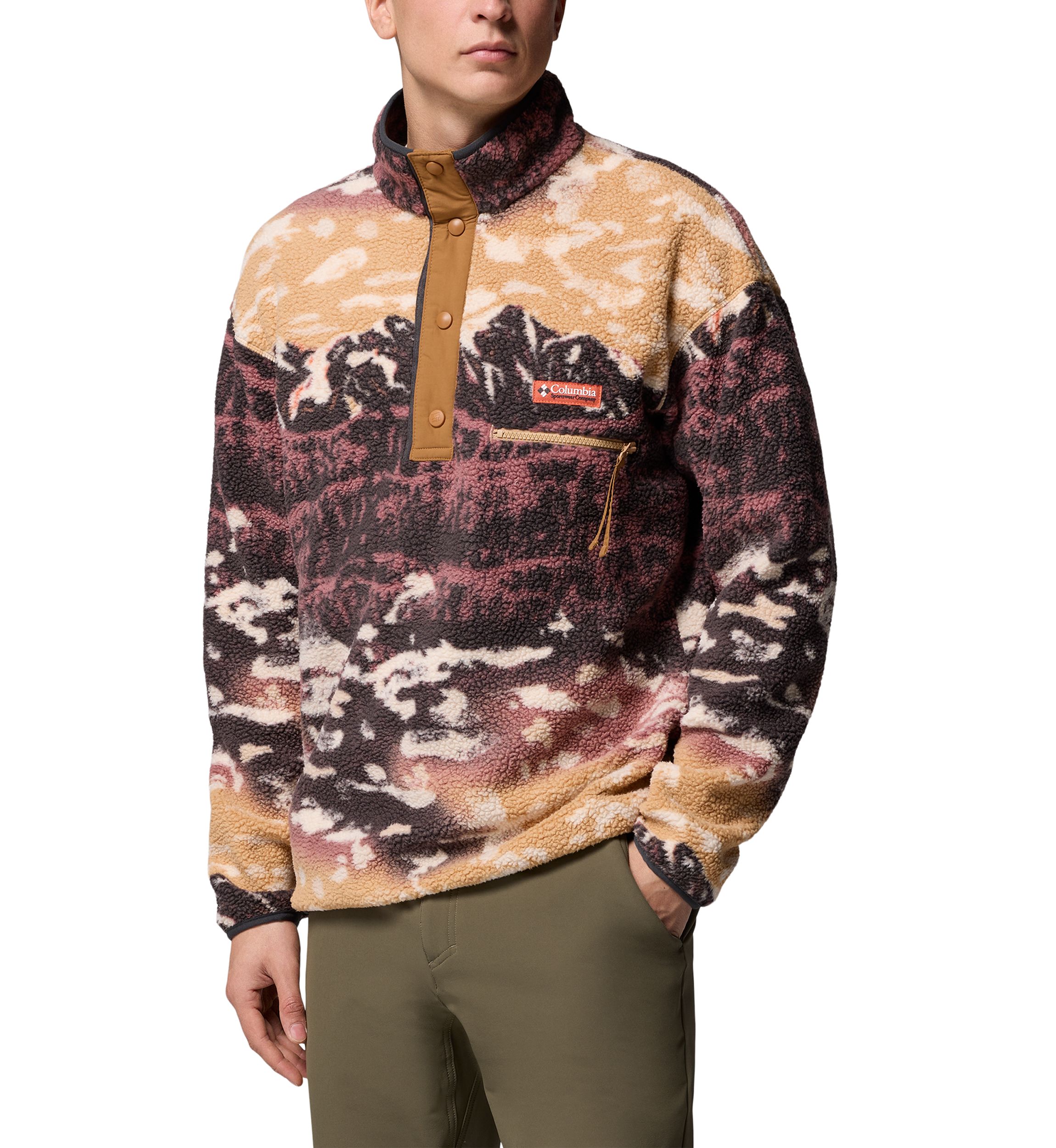 Helvetia™ II Printed Half Snap Fleece Pullover