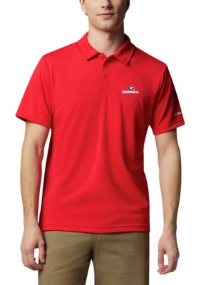 Columbia Men's NCAA CLG Fair Catchâ¢ Polo Shirt, Red, Small