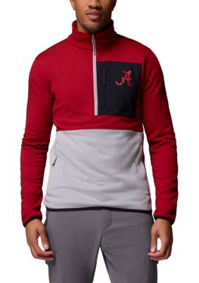 Columbia Men's NCAA Hike Half Zip Pullover, Red, Large