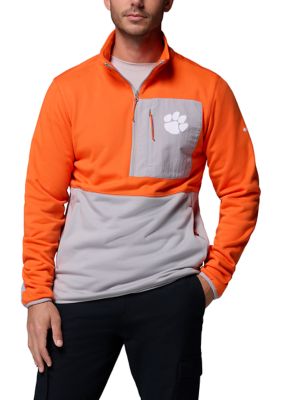 Columbia Men's NCAA Hike Half Zip Pullover, Orange, Large