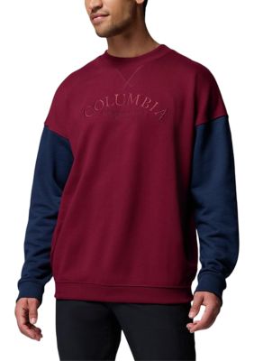 Columbia Men's Bugasweatâ¢ Graphic Crew Neck Sweatshirt, Navy Blue, XL