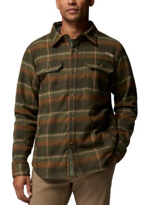 Columbia Men's Saddle Pointâ¢ Warm Lined Flannel Shirt, Medium