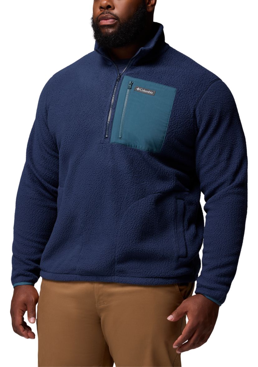 Big & Tall Jasper Ridge™ Pebbled Half Zip Fleece
