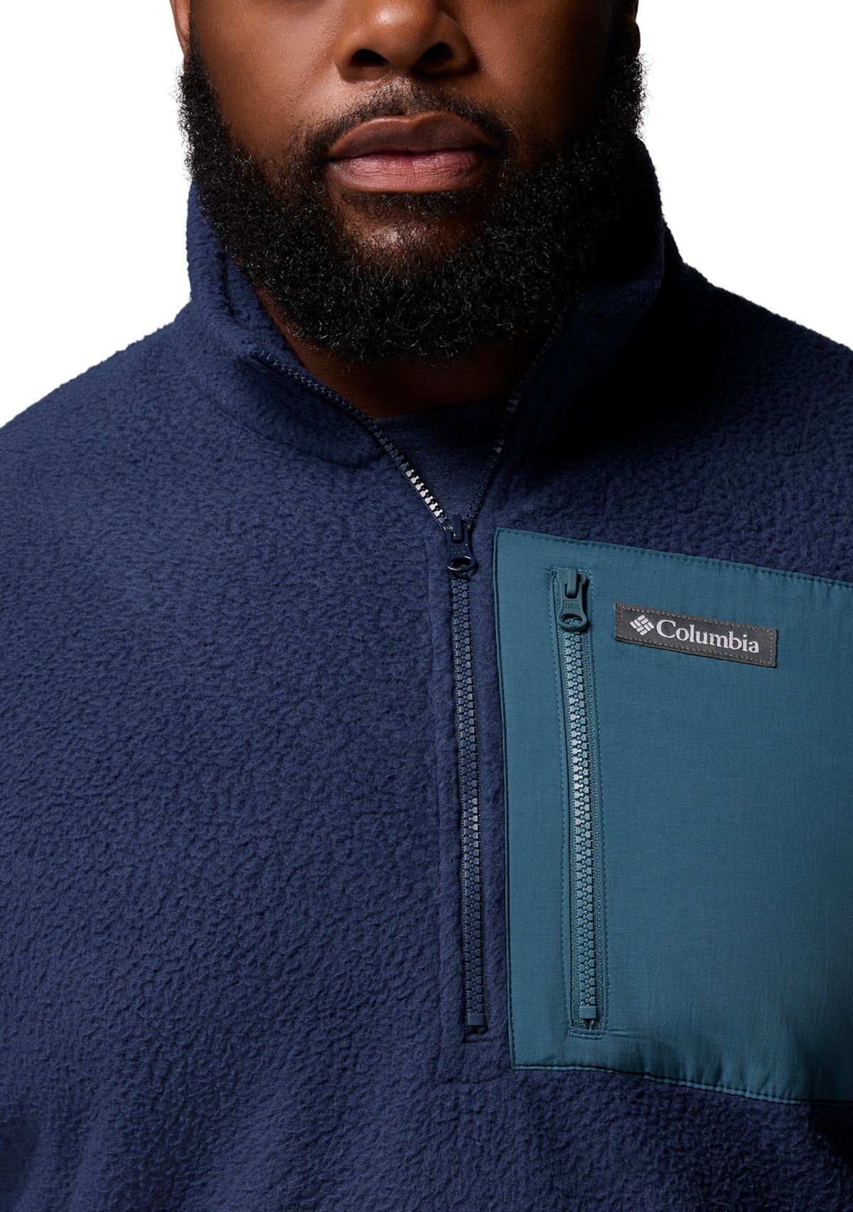 Big & Tall Jasper Ridge™ Pebbled Half Zip Fleece