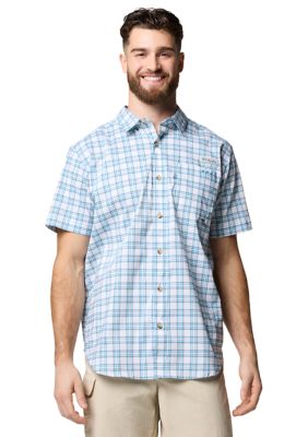 Columbia Men's Harbor Peakâ¢ Short Sleeve Shirt, Blue, Small