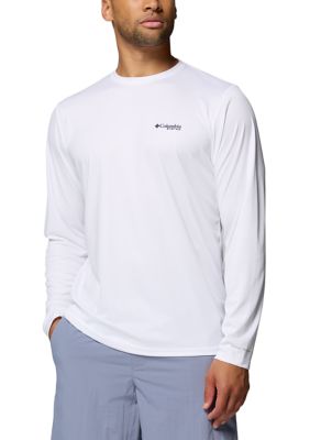 Columbia Men's Terminal Tackle PFGâ¢ Dare Devil Long Sleeve Graphic Shirt, White, XL