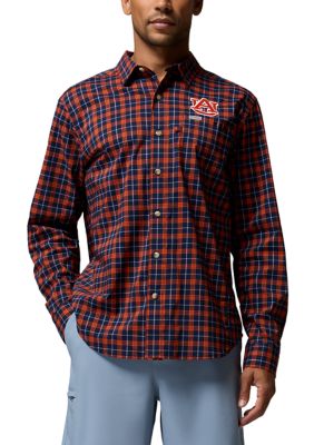 Columbia Men's CLG Harbor Peakâ¢ Long Sleeve Shirt, Navy Blue, Medium