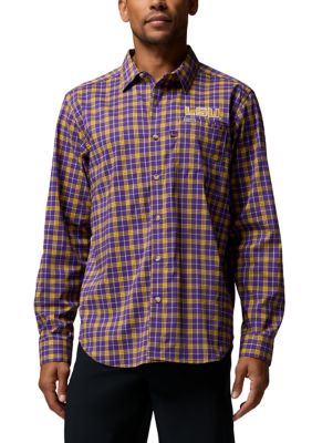Columbia Men's CLG Harbor Peakâ¢ Long Sleeve Shirt, Purple, Medium