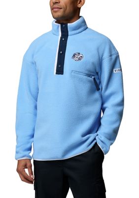 Columbia Men's NCAA CLG Helvetiaâ¢ Half Snap Fleece Pullover, White, XL