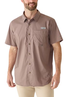 Columbia Men's PFG Harbor Peakâ¢ Solid Short Sleeve Shirt, Large