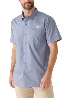 Columbia Men's PFG Harbor Peakâ¢ Solid Short Sleeve Shirt, Large