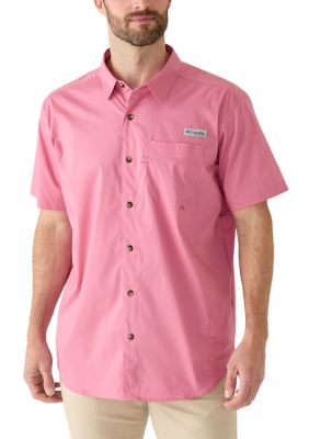 Columbia Men's PFG Harbor Peakâ¢ Solid Short Sleeve Shirt, Small