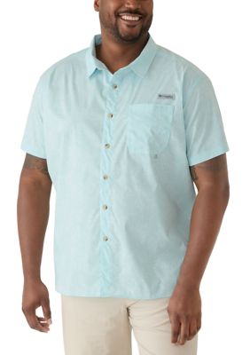 Columbia Men's Big & Tall Harbor Peakâ¢ Printed Short Sleeve Shirt, 4X