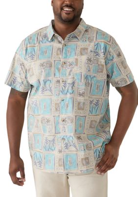 Columbia Men's Big & Tall Harbor Peakâ¢ Printed Short Sleeve Shirt, 4X