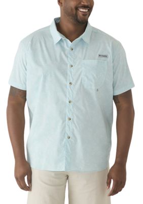 Columbia Men's Big & Tall Harbor Peakâ¢ Printed Short Sleeve Shirt, XL Tall