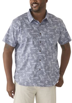Columbia Men's Big & Tall Harbor Peakâ¢ Printed Short Sleeve Shirt