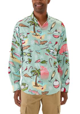 Columbia Men's Super Tamiamiâ¢ Holiday Long Sleeve Shirt, Small