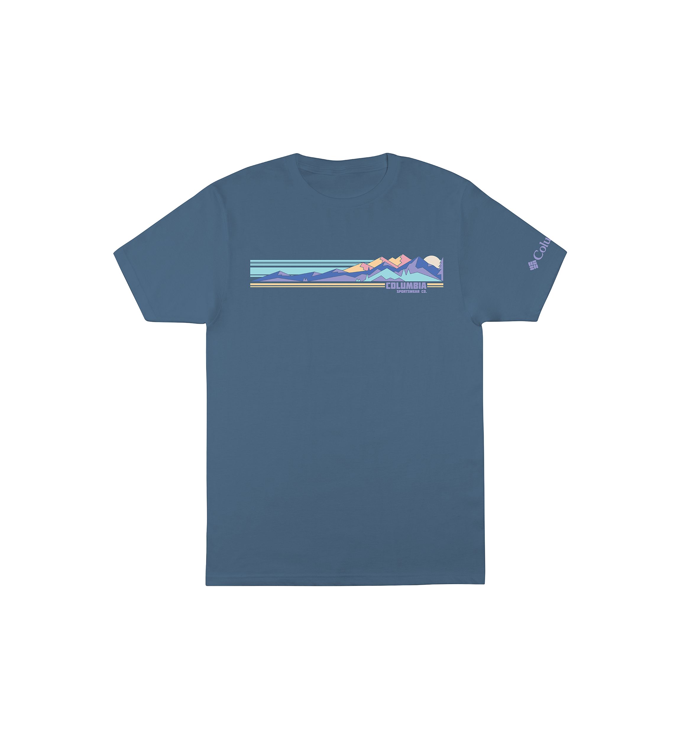 Short Sleeve Mountainscape Graphic T-Shirt