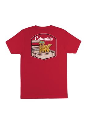 Columbia Men's Tall AKAP Graphic T-Shirt, Red, 3XL Tall