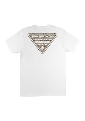 Columbia Men's PFG Logo Gone Fishing Graphic T-Shirt, White, 2XL
