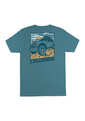 Columbia Men's Big & Tall Short Sleeve Rafi Graphic Shirt, Blue, 3XL Tall