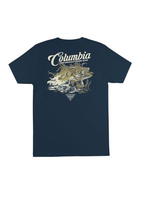 Columbia Men's Tall PFG Graphic T-Shirt, Navy Blue, 3XL Tall