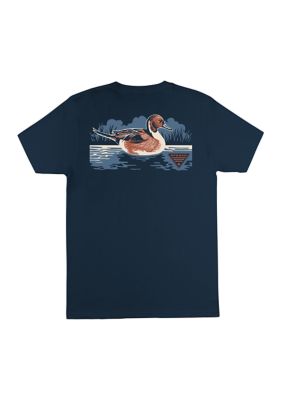 Columbia Men's Short Sleeve Pintail Graphic T-Shirt, Navy Blue, Medium