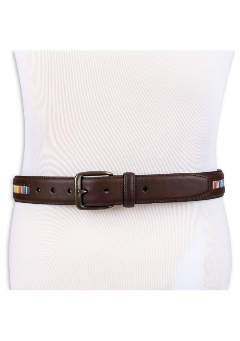Casual Fabric Inlay Belt