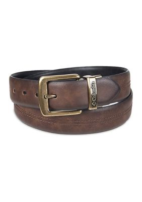 Woodland Blue & Tan Woven Casual Leather Belt for Men