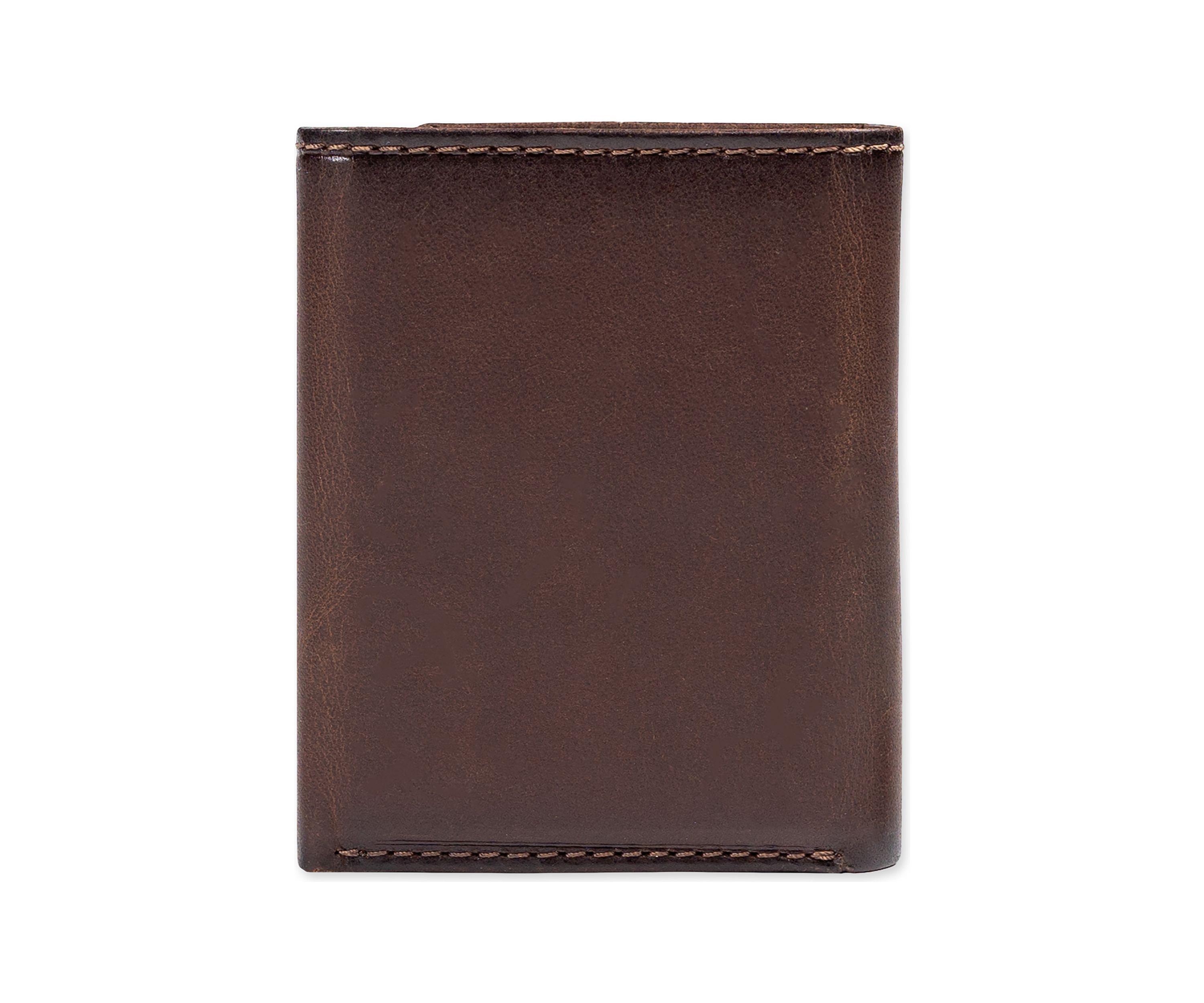 Leather Extra Capacity Trifold RFID Wallet 
