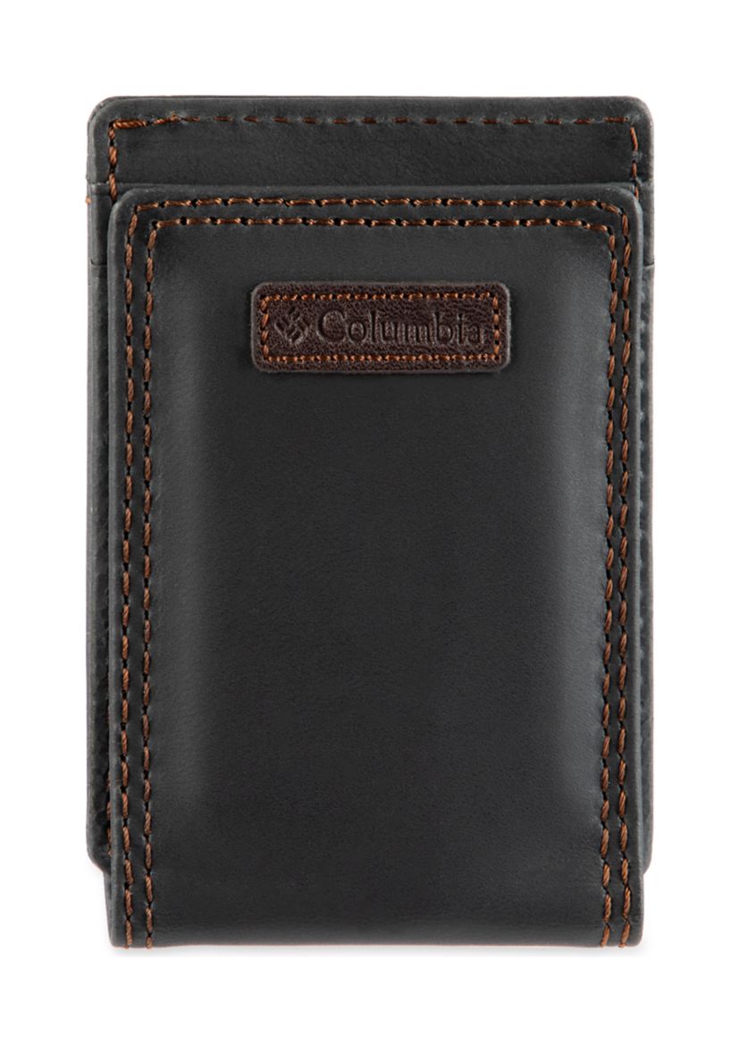 Leather Magnetic Front Pocket RFID Wallet