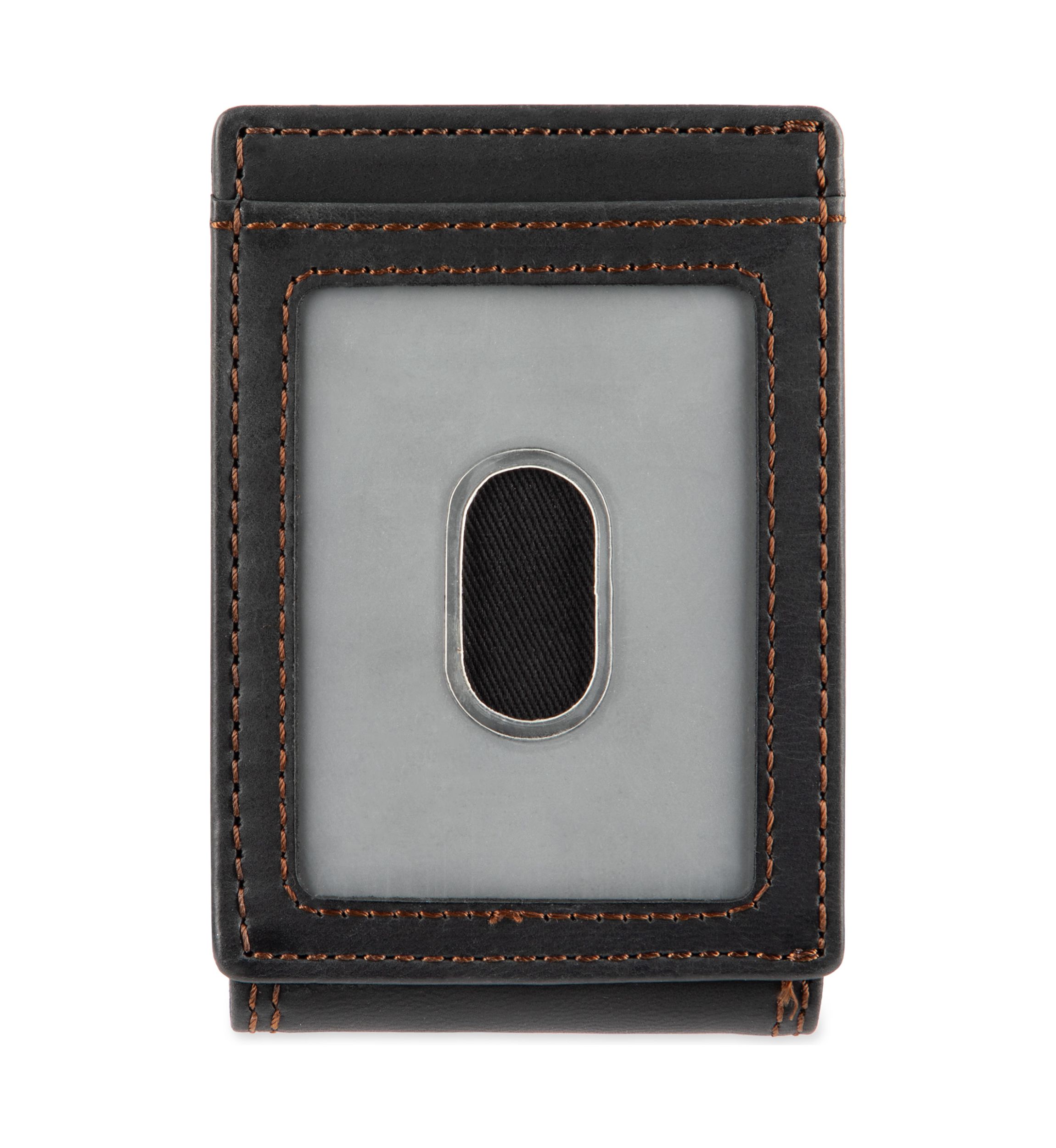 Leather Magnetic Front Pocket RFID Wallet