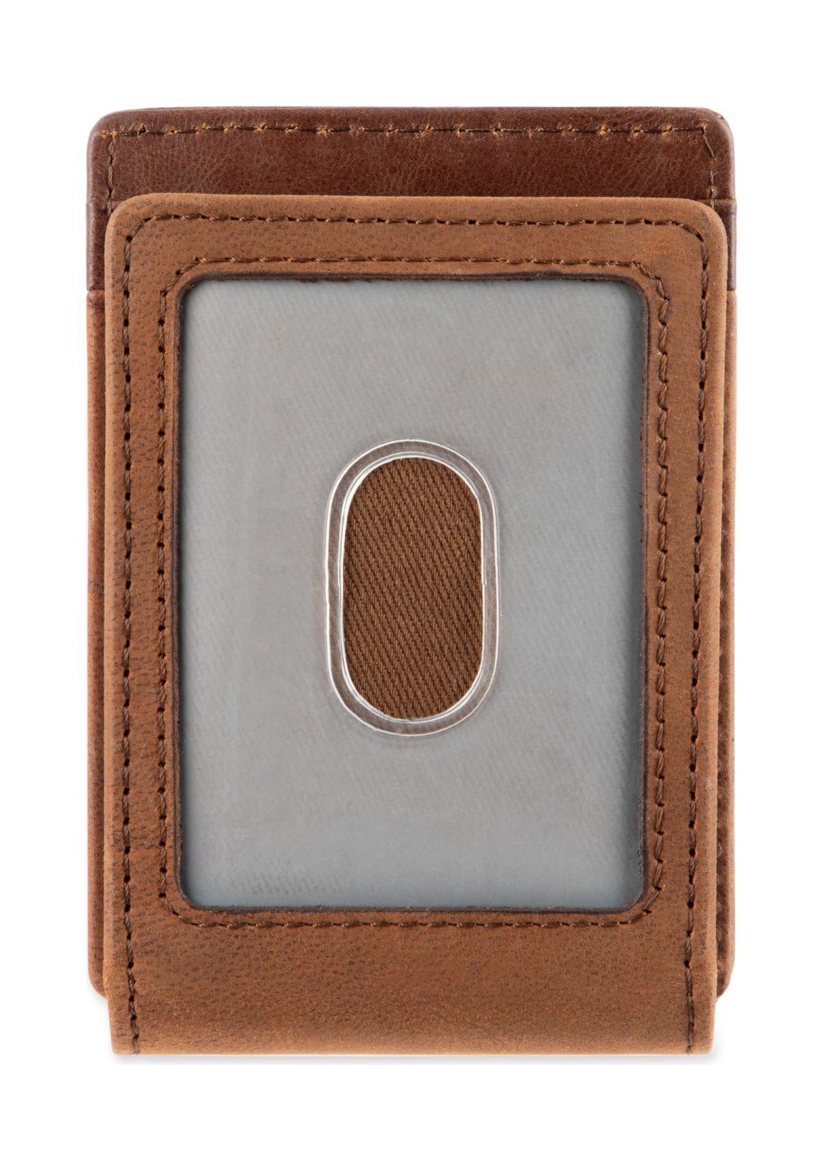 Leather Magnetic Front Pocket RFID Wallet