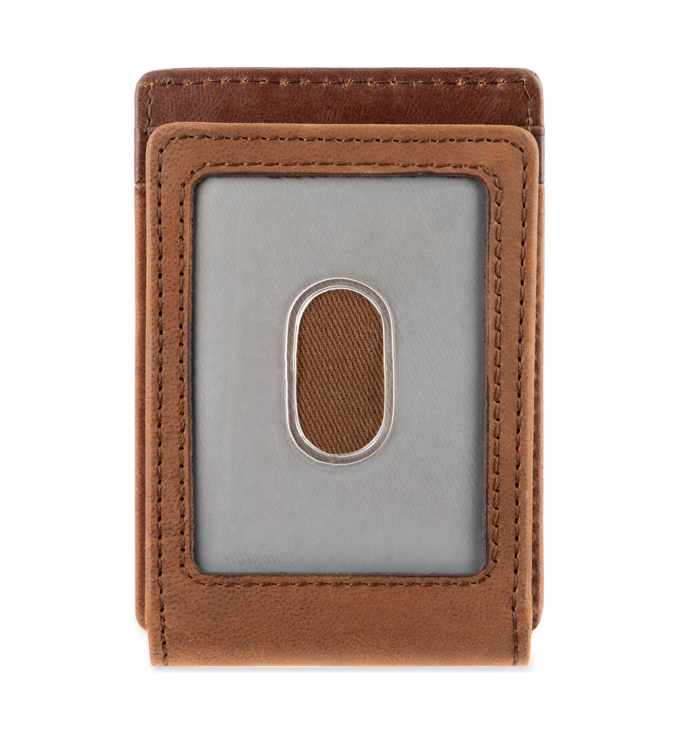 Leather Magnetic Front Pocket RFID Wallet
