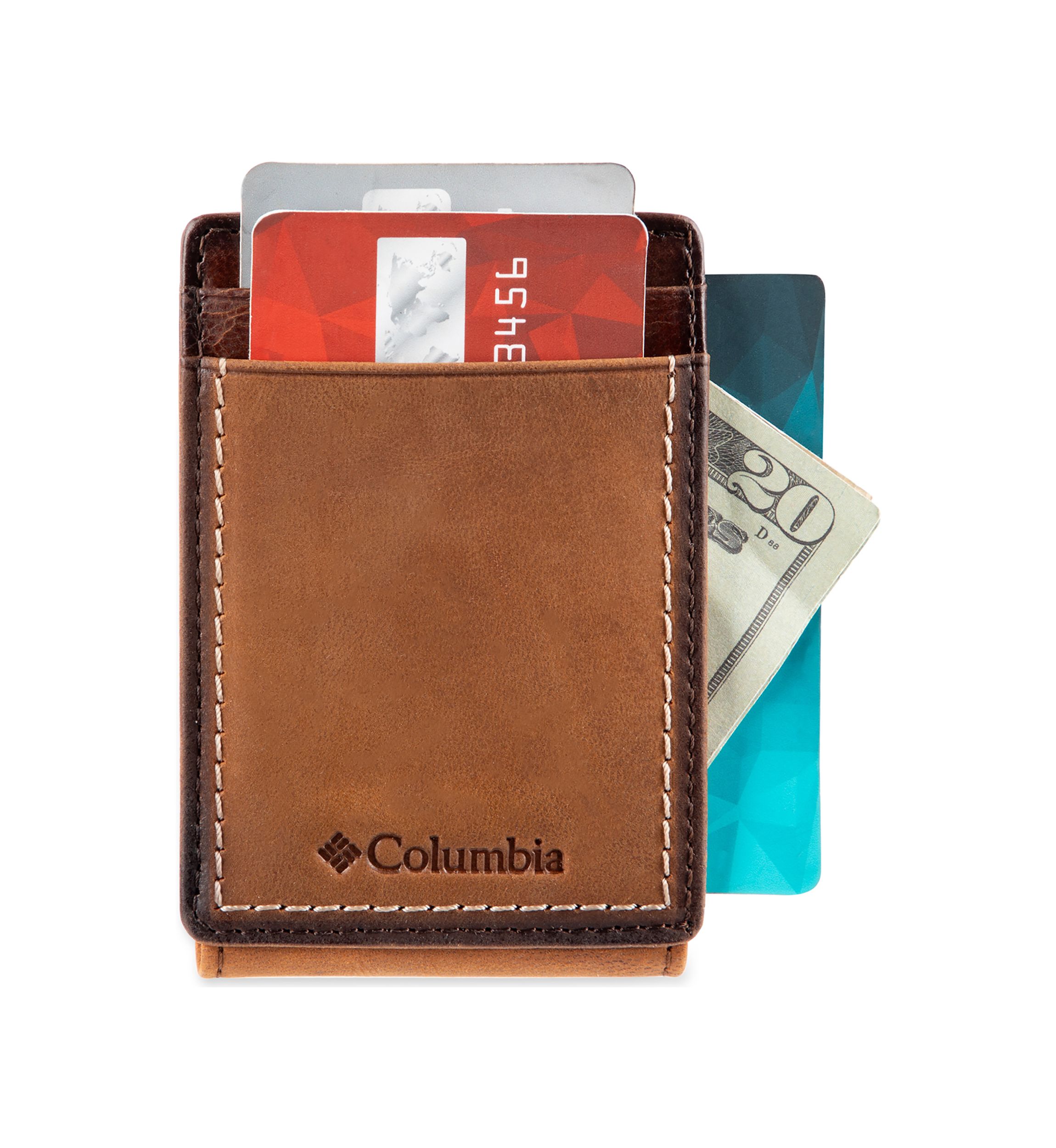 Leather Magnetic Front Pocket RFID Wallet