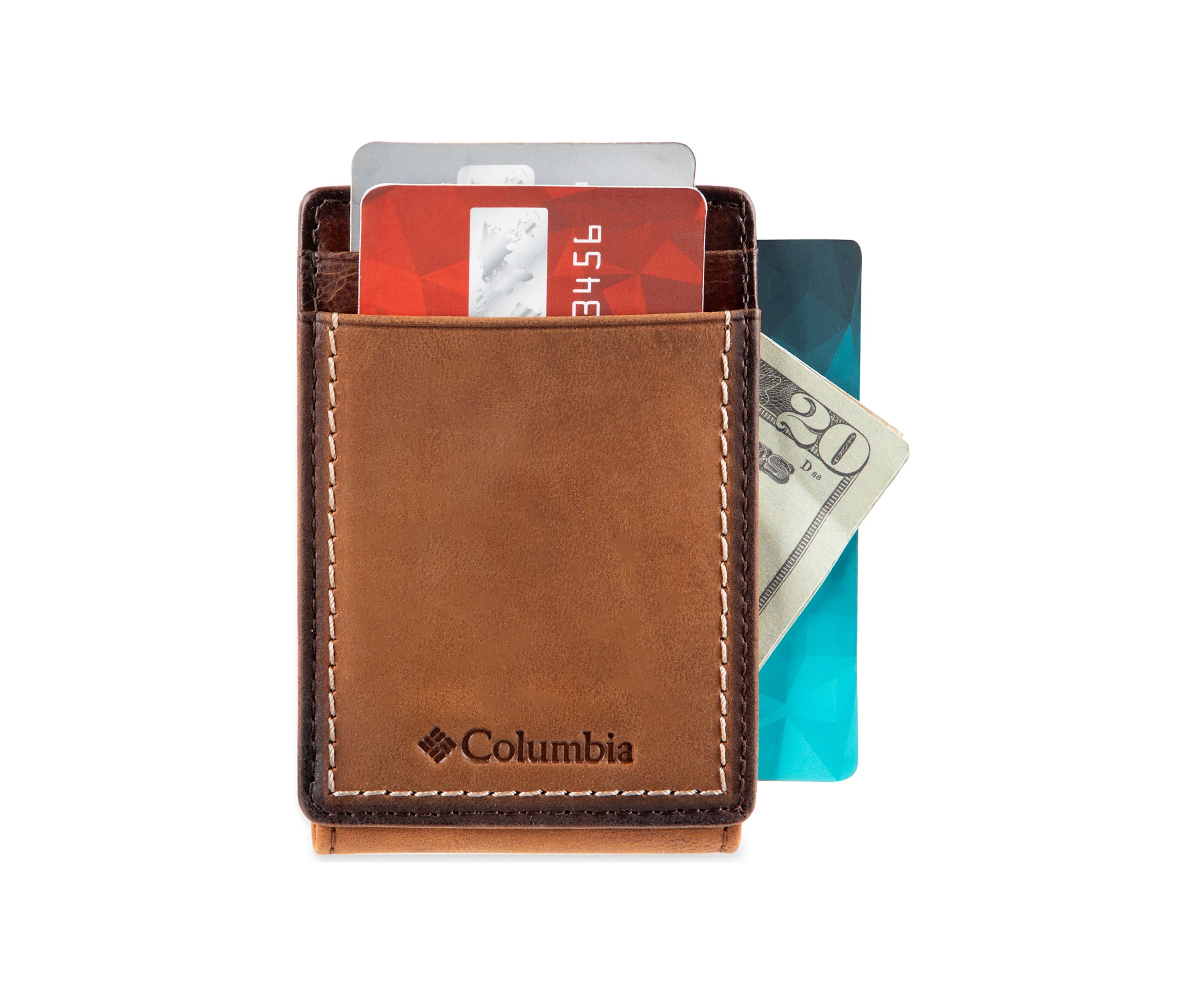 Leather Magnetic Front Pocket RFID Wallet