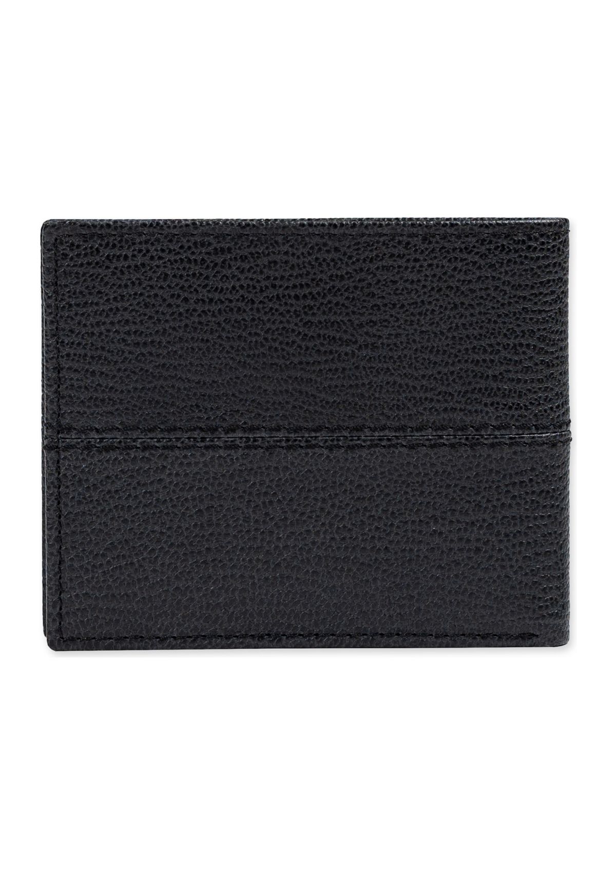 Leather Extra Capacity Passcase RFID Wallet