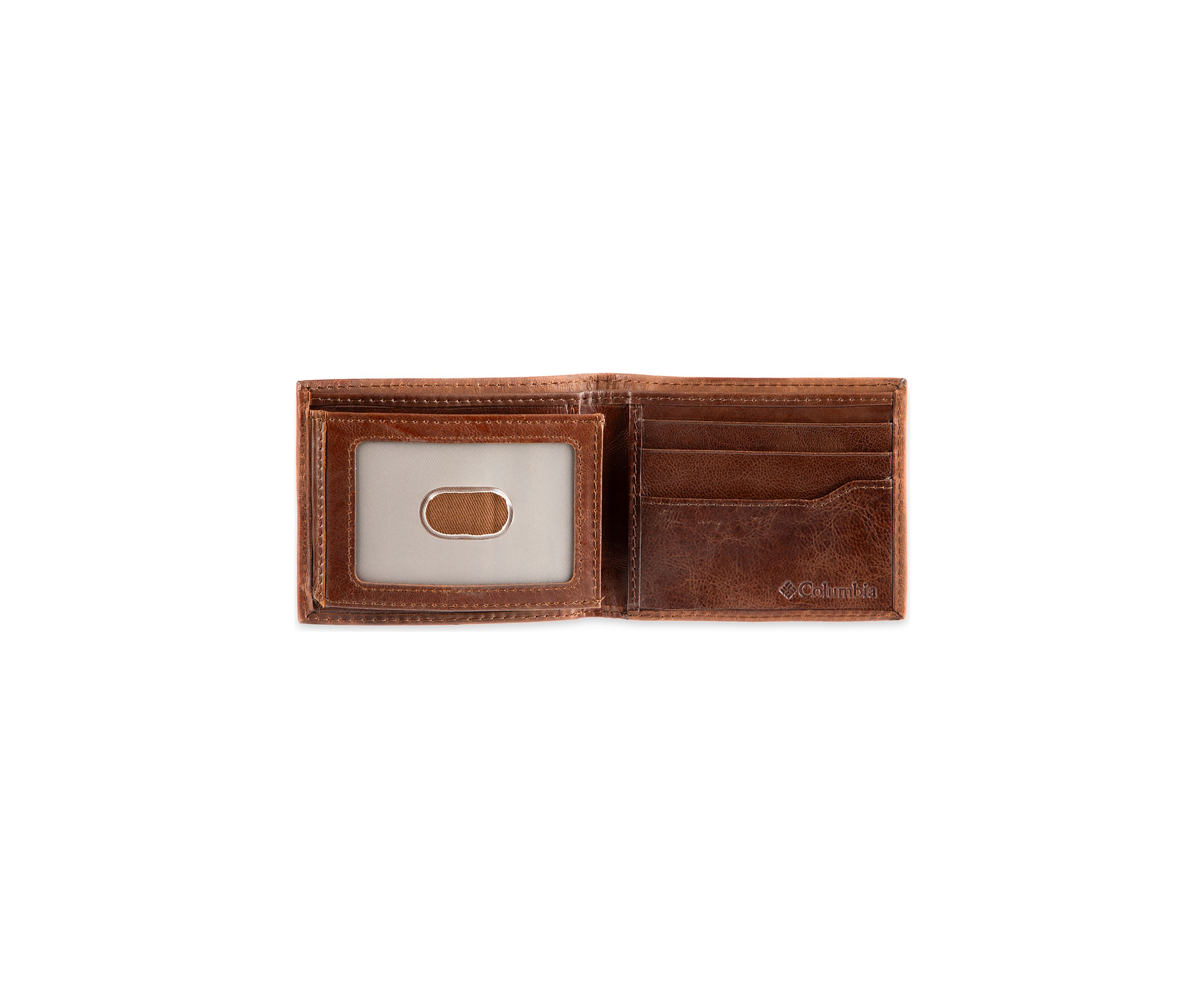 Leather Double Stitch Traveler RFID Wallet