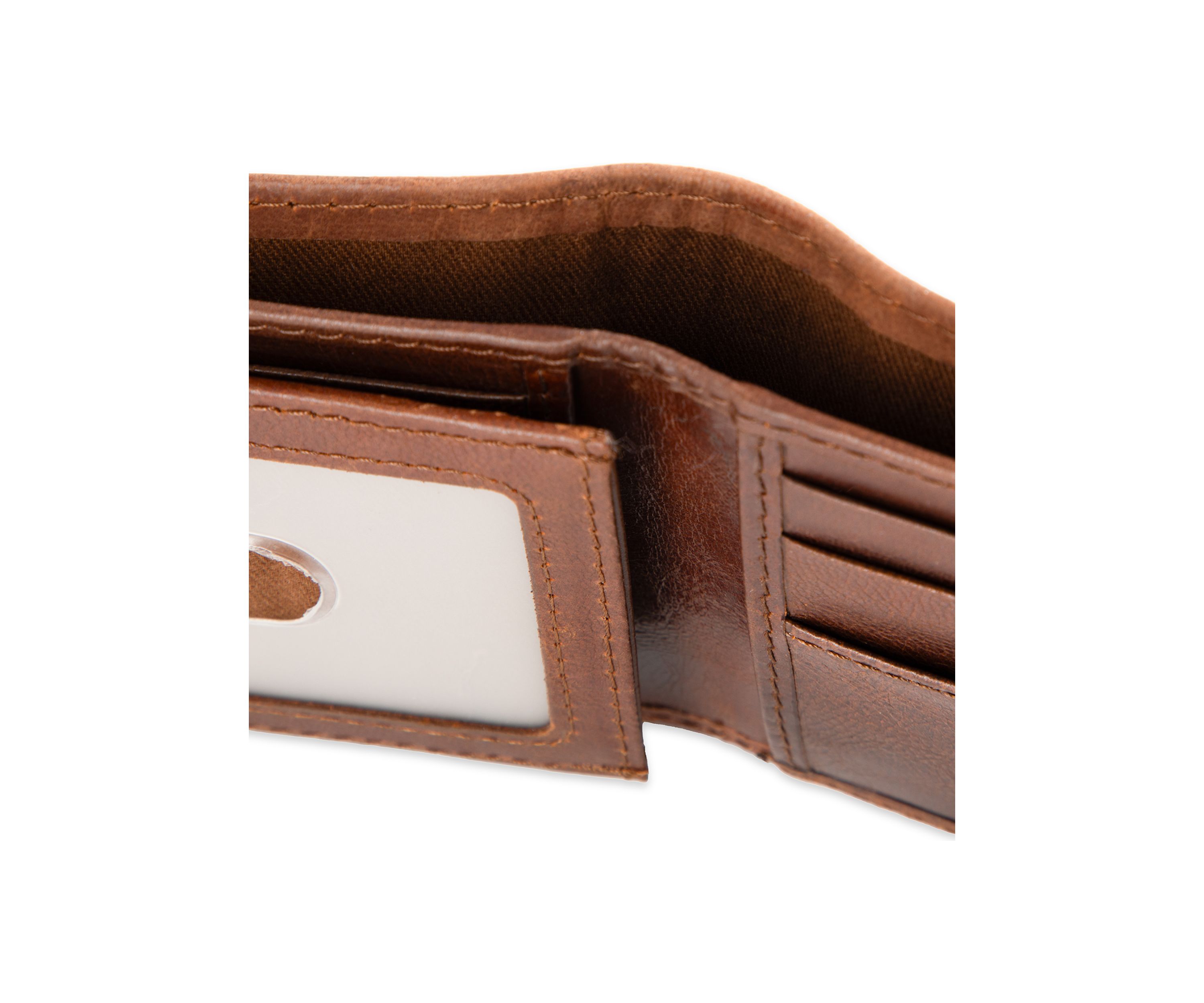 Leather Double Stitch Traveler RFID Wallet