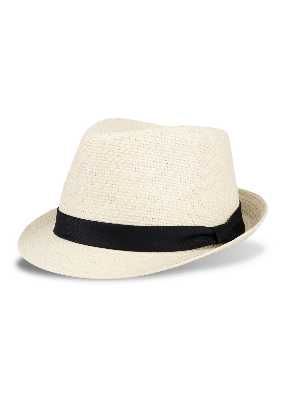 Textured Straw Fedora Hat