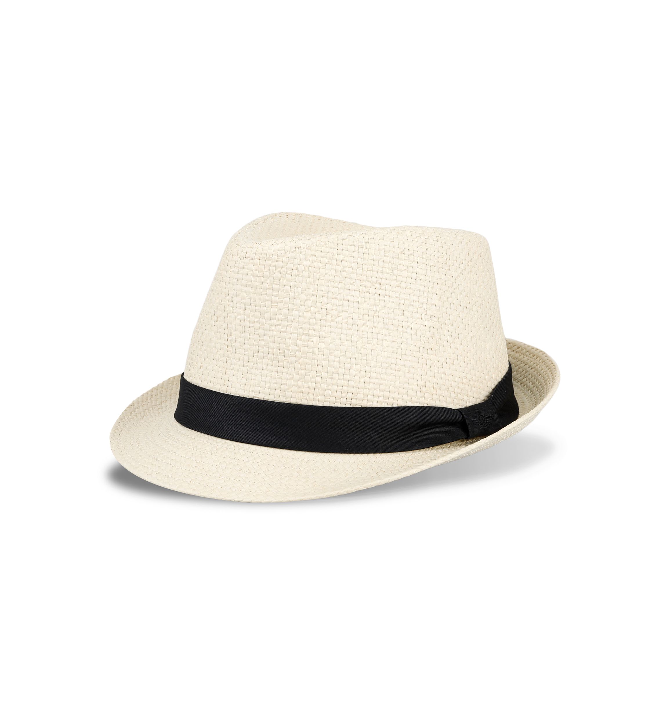 Textured Straw Fedora Hat